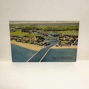 Genuine Vintage 1930s Benton Harbor Memorabilia Postcard